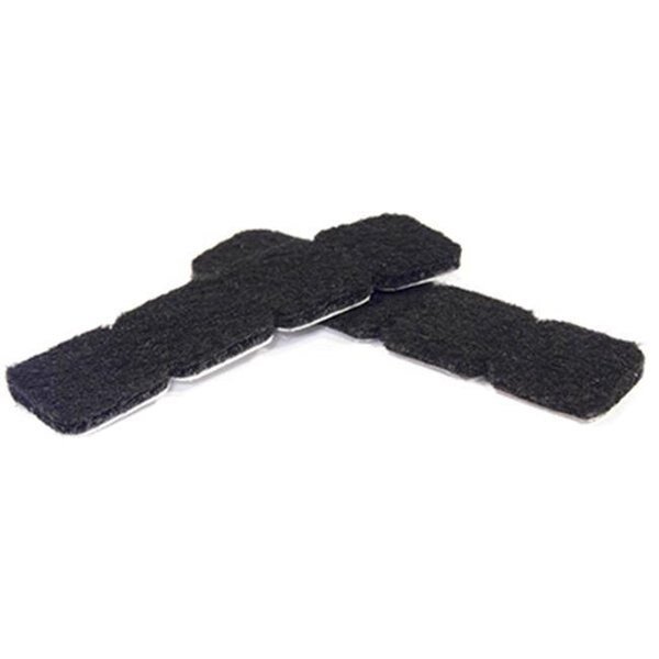 Richelieu America 236625 1 in. TruGuard Square Heavy Duty Self-Adhesive Felt Pads; Black - Pack of 16, Richelieu America, Mfr#: 236625